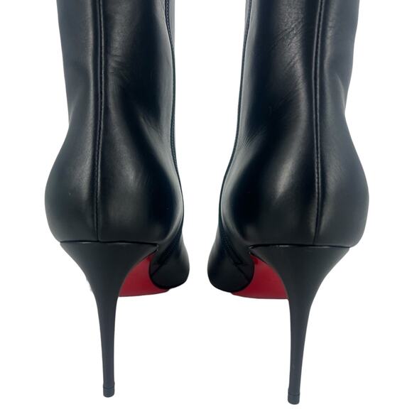 Christian Louboutin Kate Botta 85mm Leather Knee High Boots in Black - Picture 12 of 16